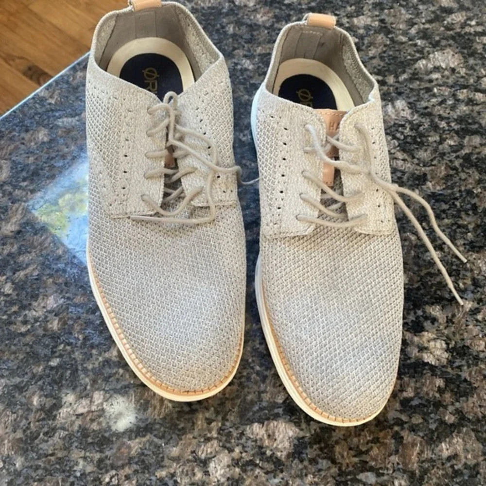 Men's Cole HAAN‎ Gray Knit Oxford Shoe 10M     83